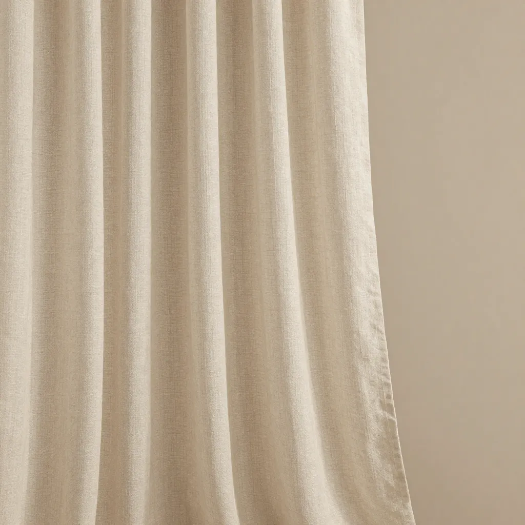Classic Linen Curtains in neutral beige tone