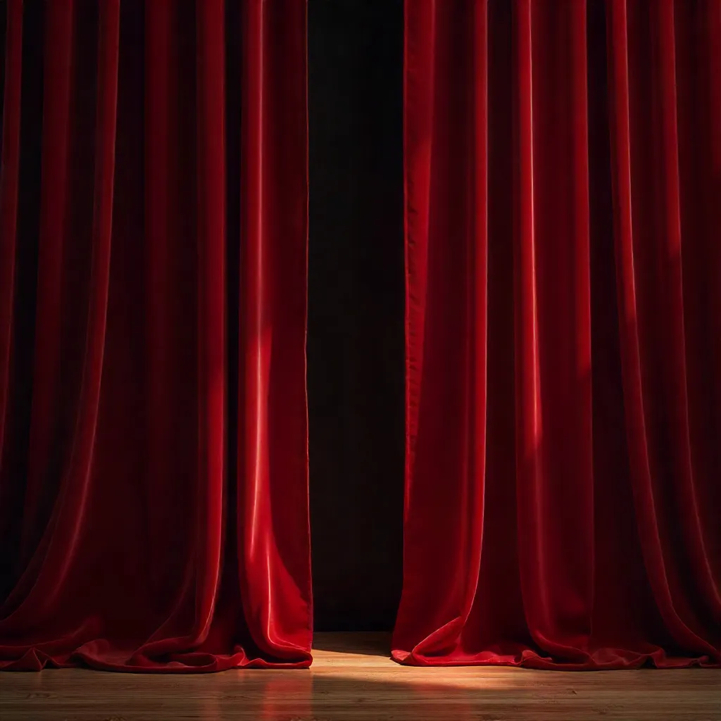 Luxury Velvet Curtains in rich burgundy color