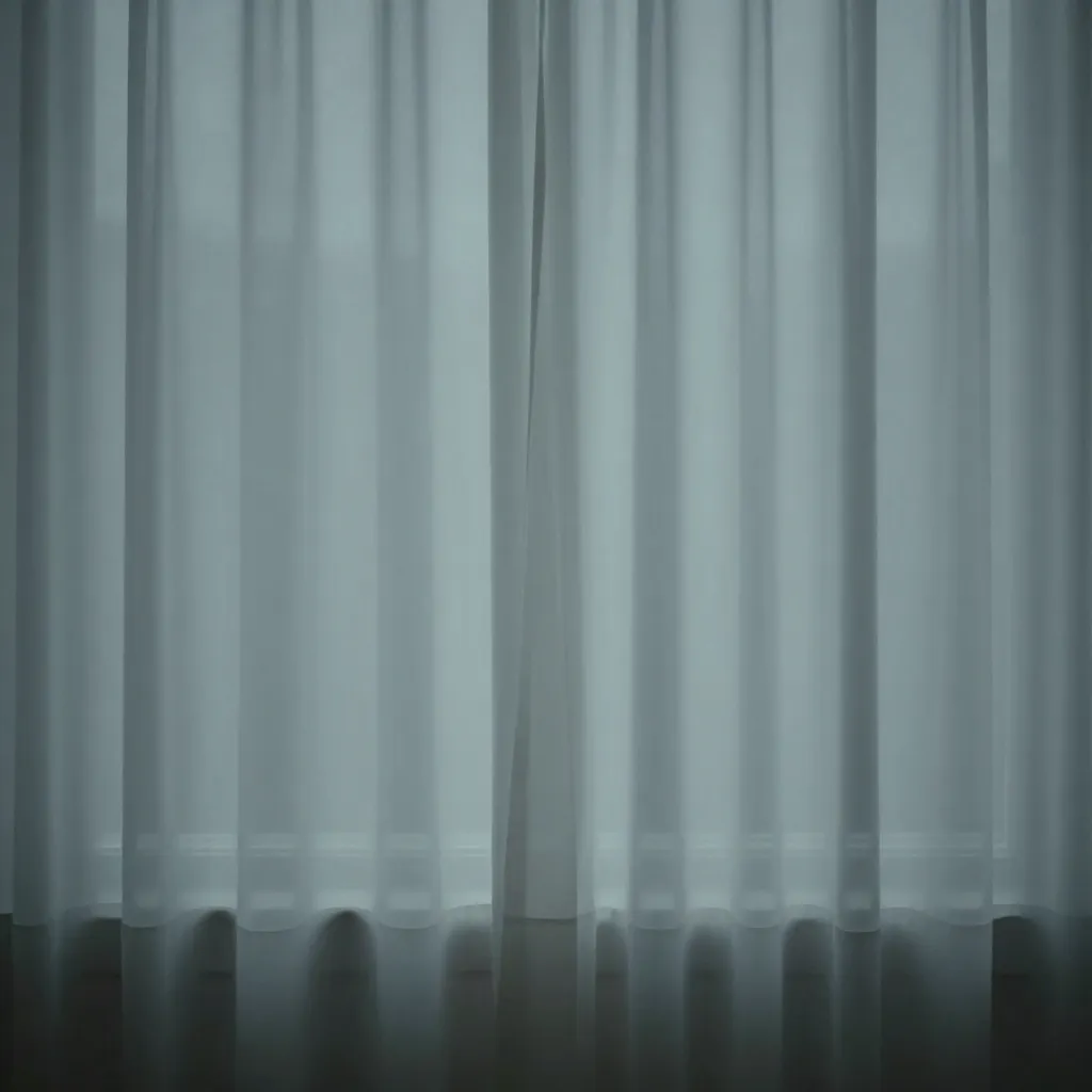 Delicate Sheer Curtains in soft white fabric